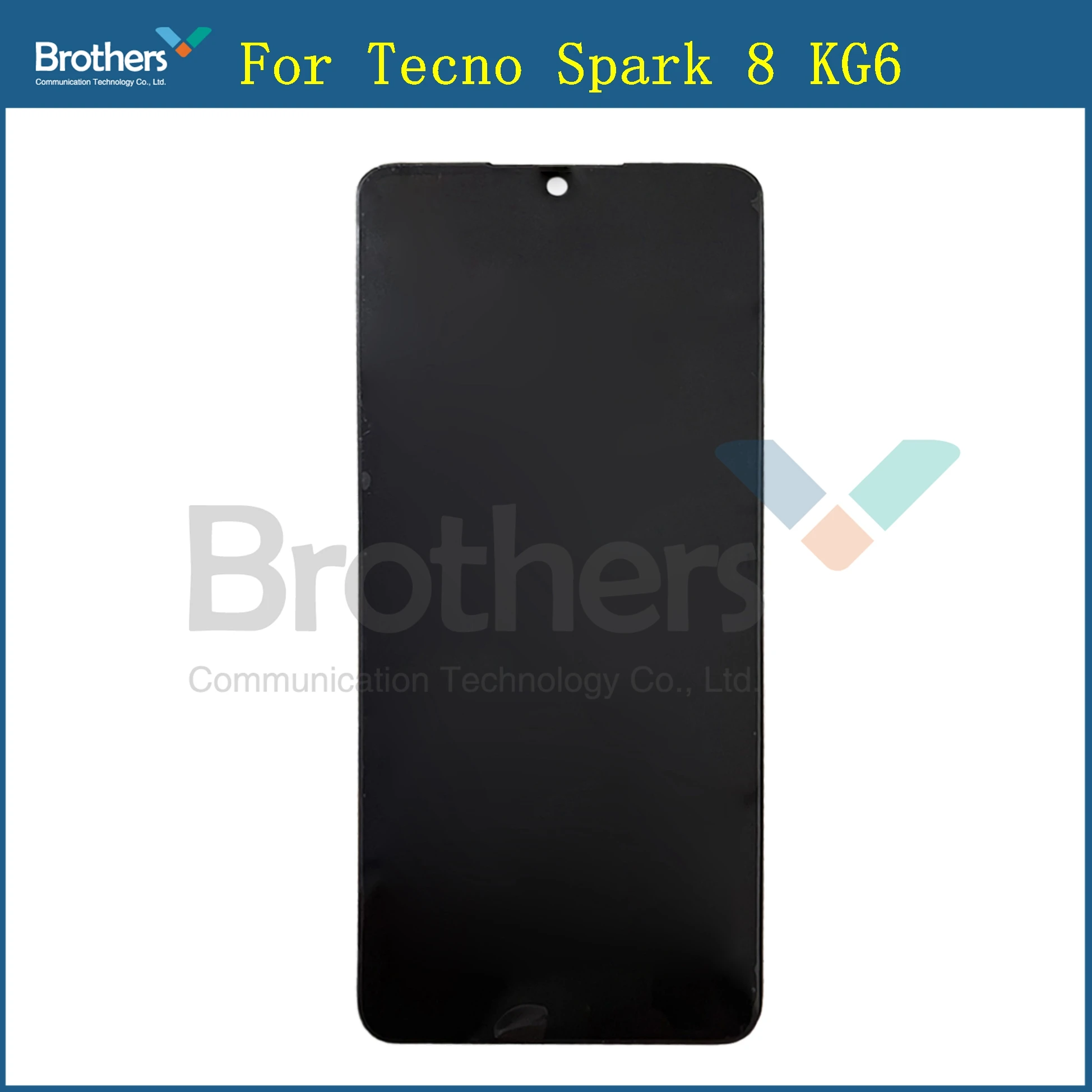 Dengan Bingkai Diuji Hitam 6.52 Inci untuk Tecno Spark 8 KG6 KG6k LCD Display Layar Sentuh Digitizer Assembly Panel Suku Cadang Pengganti