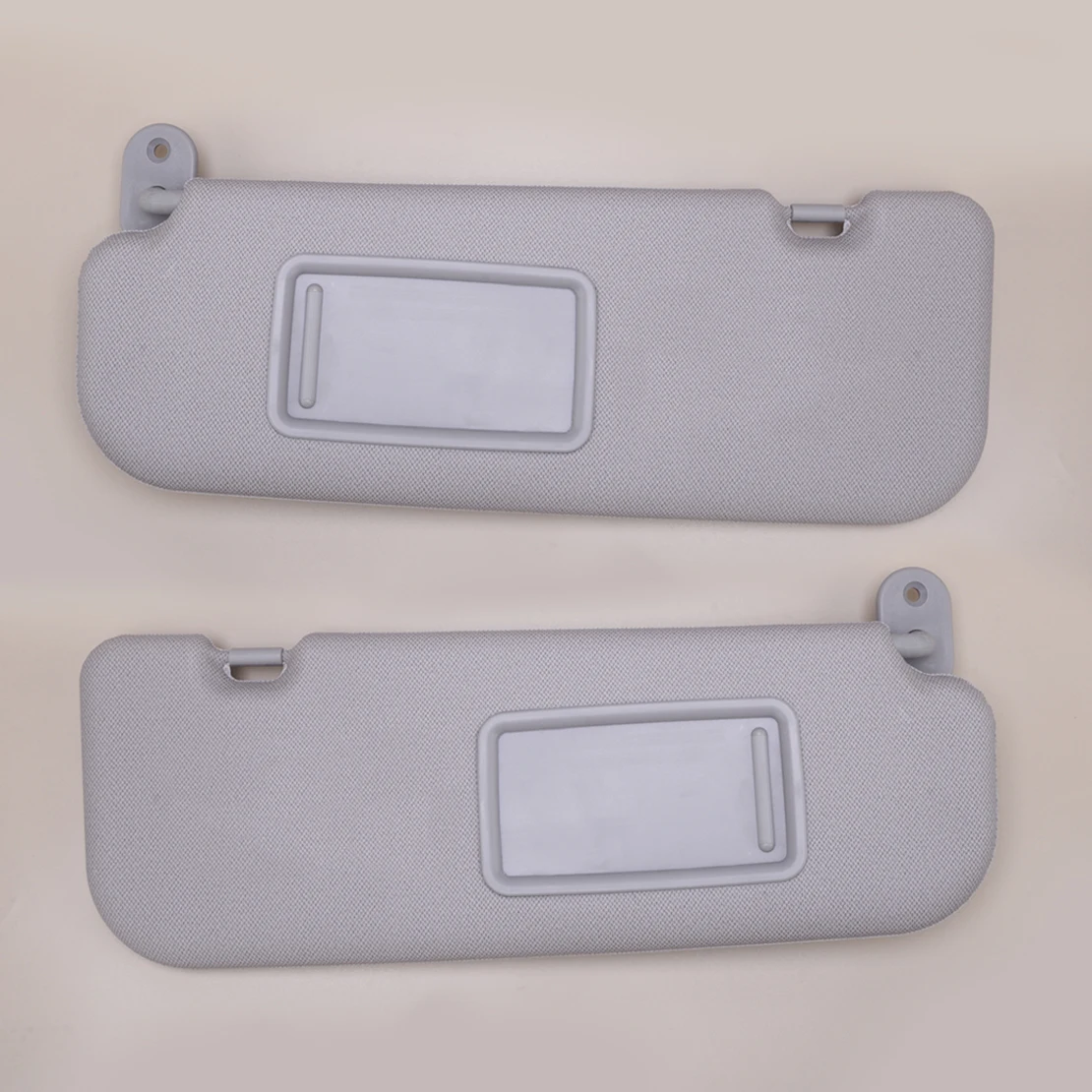 85220-2V140-TX 1 Pair Car Left Right Side Sun Visor with Makeup Mirror 85210-2V130-TX Fit for Hyundai Veloster 2012-2015 Grey