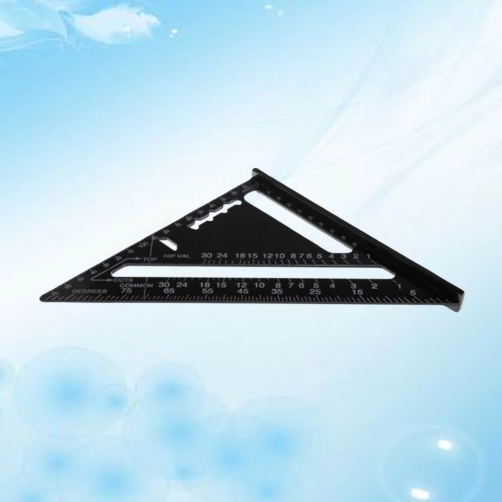 7 polegadas transferidor placa triangular régua multifuncional triângulo metal try quadrado