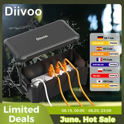 Diivoo Outdoor Waterproof Electrical Box Outside Cable Connection Socket Enclosure for Timers Extension Leads Holiday Garden