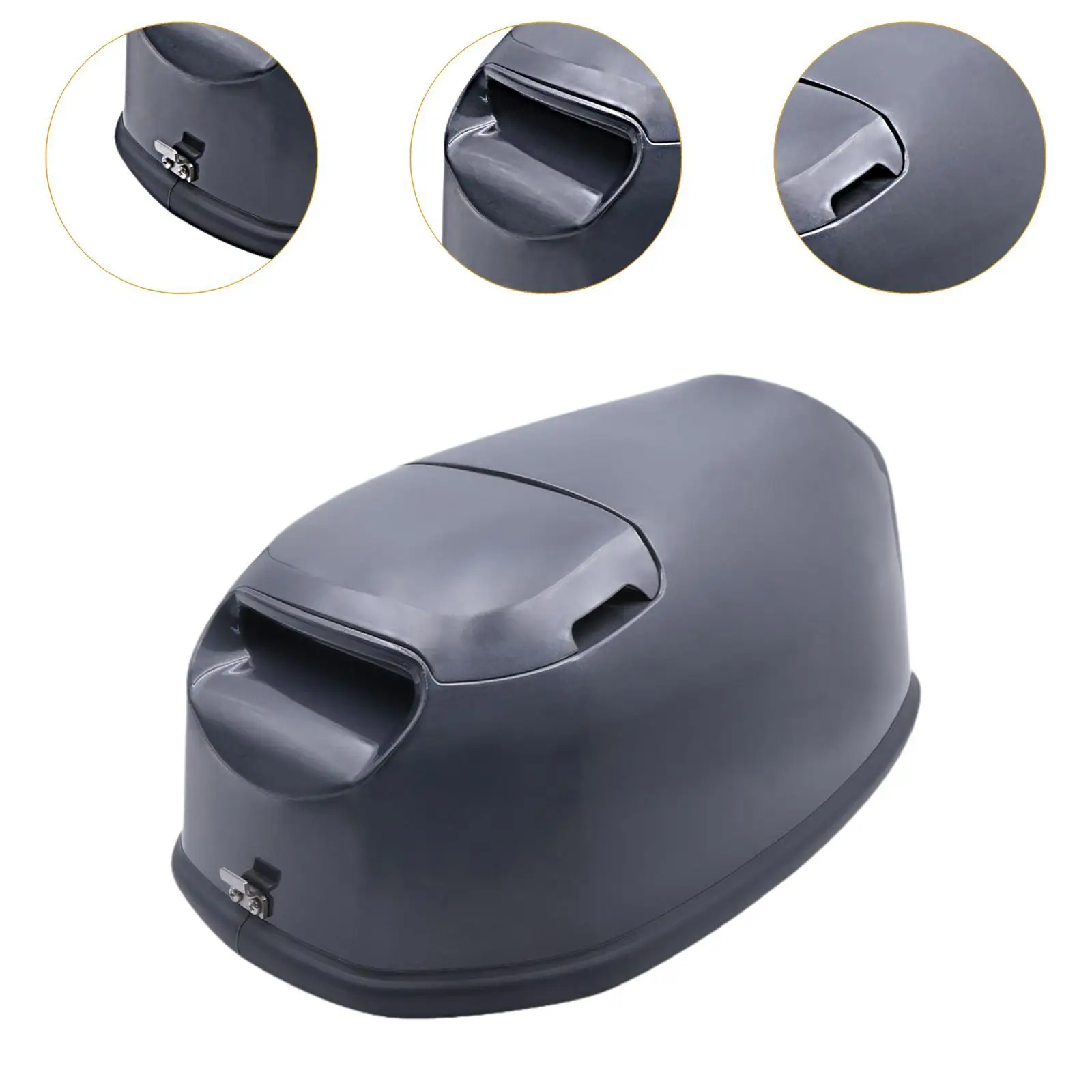 غطاء محرك القارب الخارجي، غطاء حماية محرك القارب، بديل احترافي أسود متوافق مع أربعة أشواط