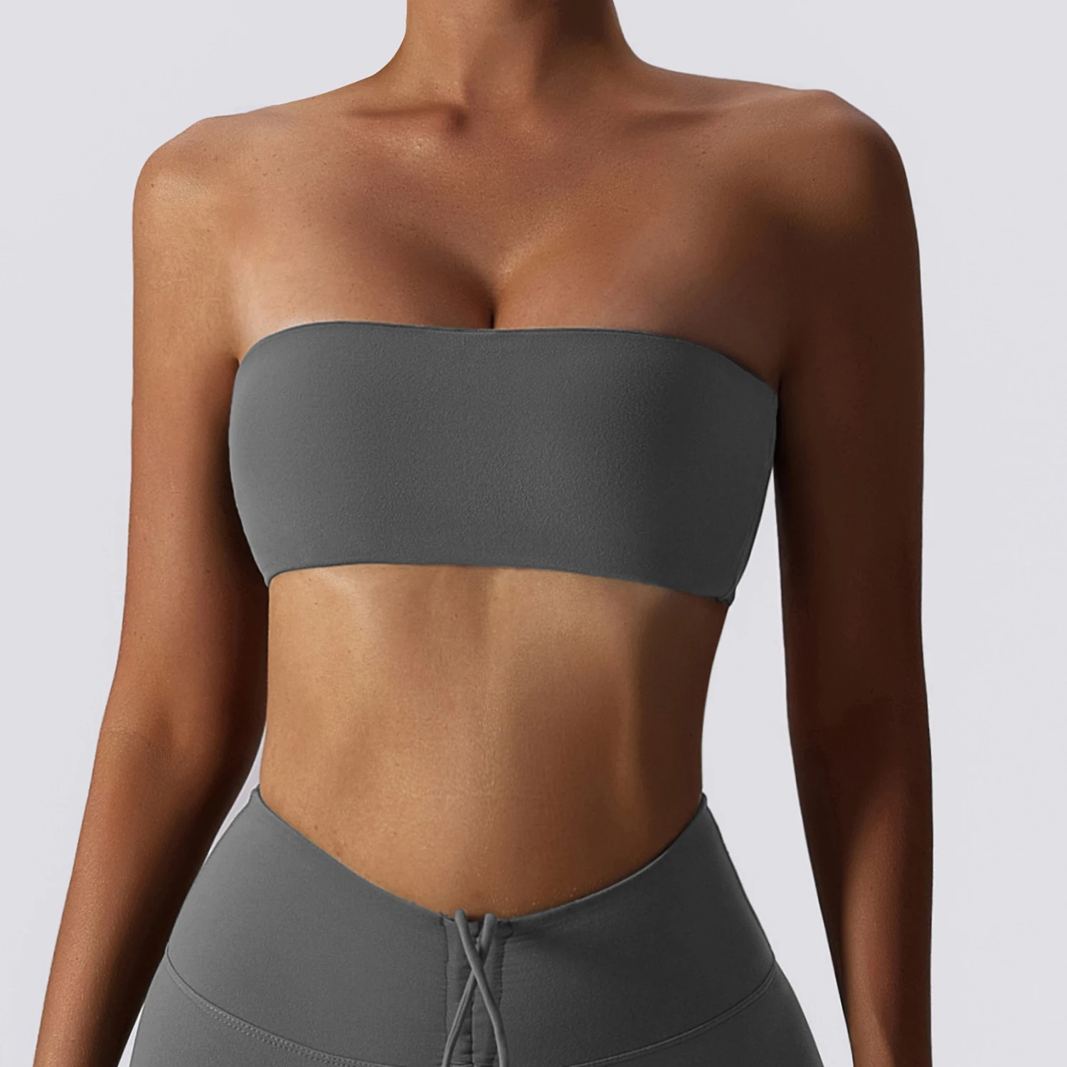 Hearuisavy Casual Sports Bra Gym Underwear Women Breathable Training Yoga Clothes Tube Top Fitness Workout Tank Top Female image 4