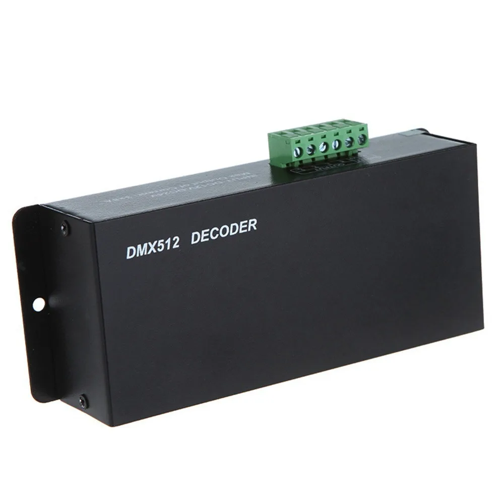 3 Channel DMX Decoder Controller DC12V-24V 4A Per Channel LED Strip Light Controller Digital Display DMX512 Decoder Dimmer