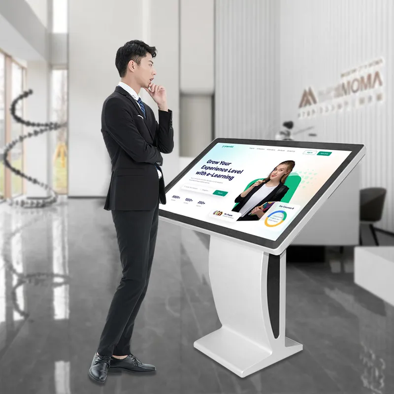 شاشة عرض إعلانات LCD داخلية شاشة عرض LCD للإعلان شاشة تفاعلية كشك شاشة تعمل باللمس الطوطم الرقمية