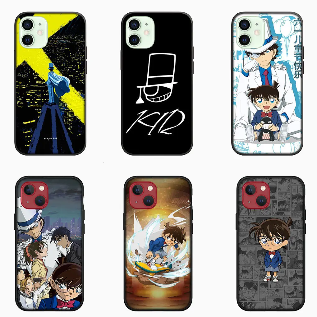 Detective Conan Casing Phone Cover for Apple iPhone 16 15 14 13 12 11 Pro Max 6 6S Plus + SE 15+ 16+ Soft Case