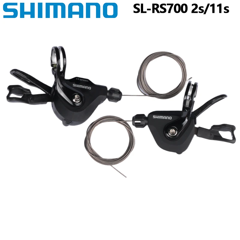 Shimano RS700 SL-RS700 2X11 Speed Flatbar Racefiets Fiets Shifter Hendel Rechts Linkerkant Hendel Zwart Voor racefiets