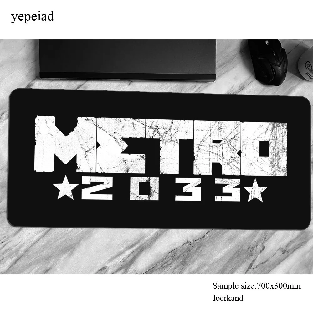 Игровой коврик для мыши metro 2033, 700x300x3 мм, резиновый коврик для мыши, компьютерный коврик, игровые аксессуары locrkand, игровые коврики для клавиатуры, большие размеры