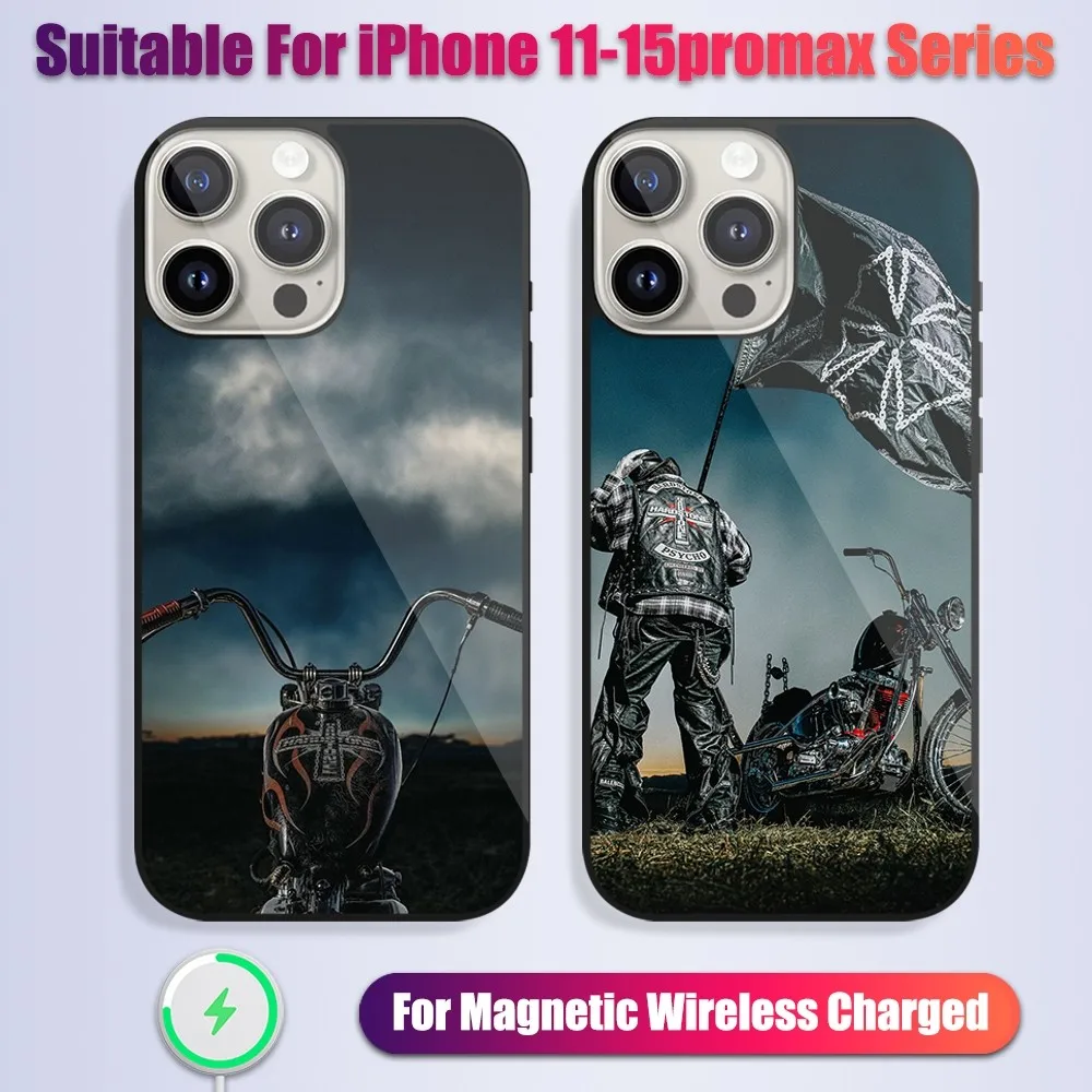 

Rapper Don T-Toliver Hardstone Psycho Phone Case For iPhone 13 14 15 11 12 Pro Max Plus Glass Charging Magsafe Magnetic Cover