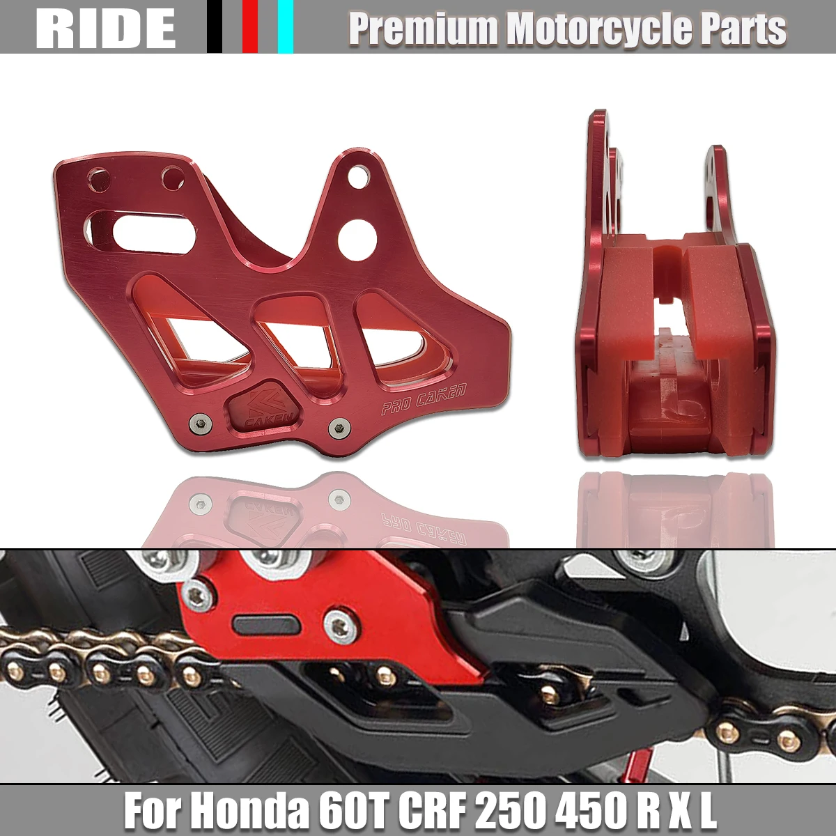 

Motocross For Honda 60T Sprocket Dedicated Chain Guide Guard Protection CRF250X CRF450X CRF 250 450 R X RX CRF250R CRF450R
