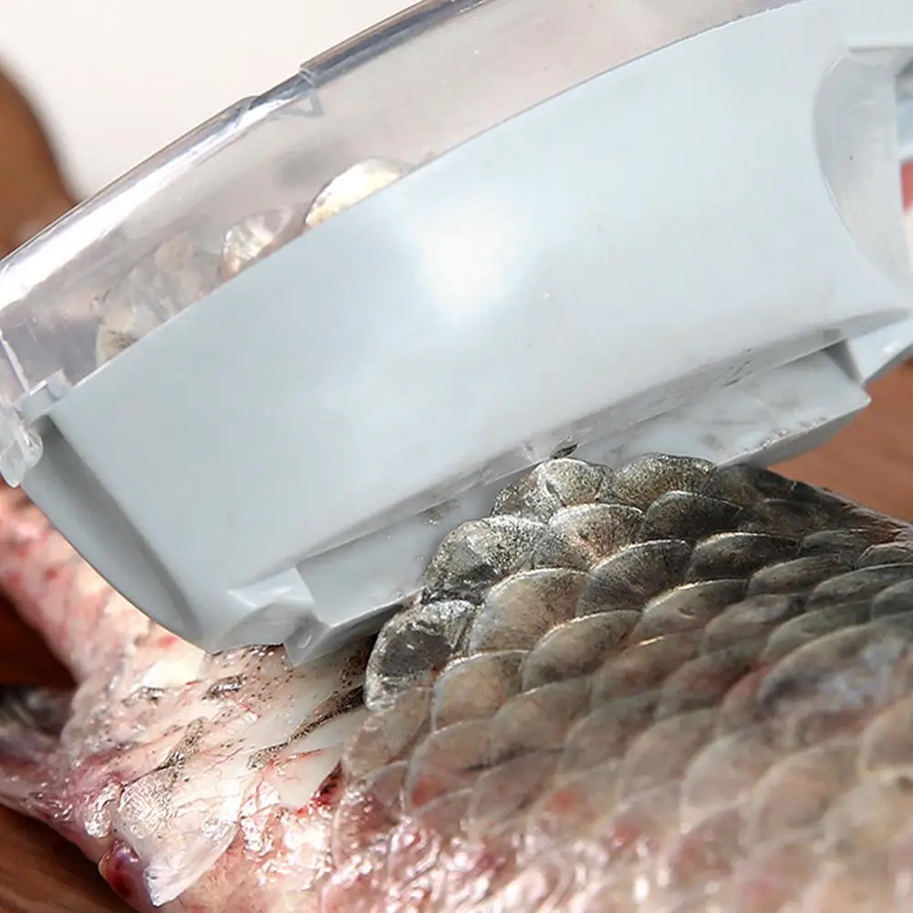 2026 New Scraping Scales Device With Cover Fish Cleaning Tool Fish Scales Graters Scraper   Cooking Fish Tool Home Kitchen Tools