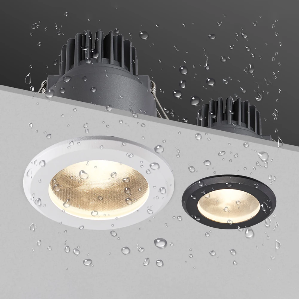 

Embedded COB LED Ceiling Lights IP65 Waterproof LED Downlights 7W 10W 15W 20W AC85~265V For Kitchen Bedroom Background Lighting