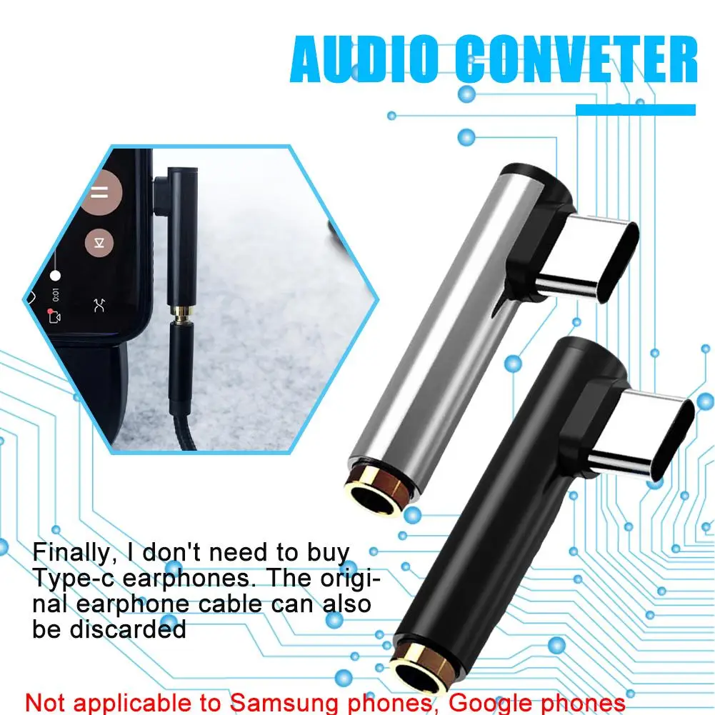 

Typec To 3.5mm Audio Adapter Suitable For Huawei Mobile Phone Headphone Adapter Aluminum Alloy Adapter P4R1