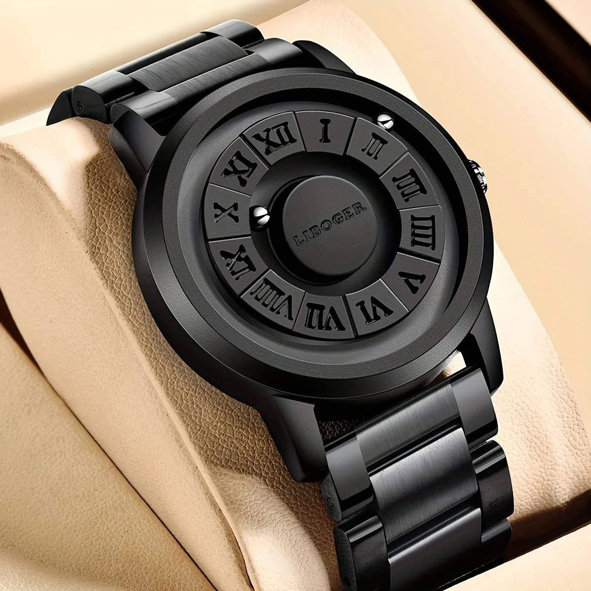 New Fashion Man Stainless Steel Watch For Men Magnetic Floating Ball Trendy Non Mirror Watches For Students Gifts Reloj Hombre