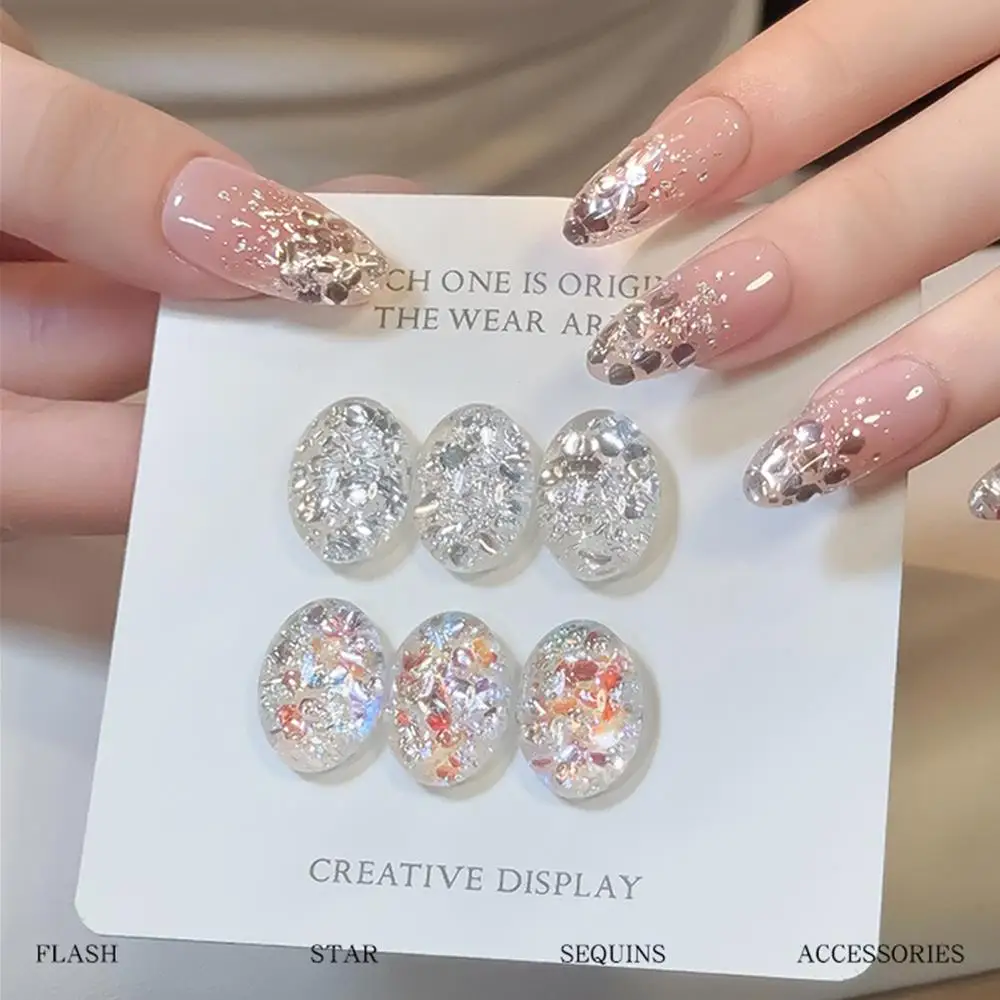 1/2Boxes 3D Dazzling Nail Glitter Sequins Mixed-Shapes Sparkling Silver Flakes for Festival Party Body Face Manicure Decorations