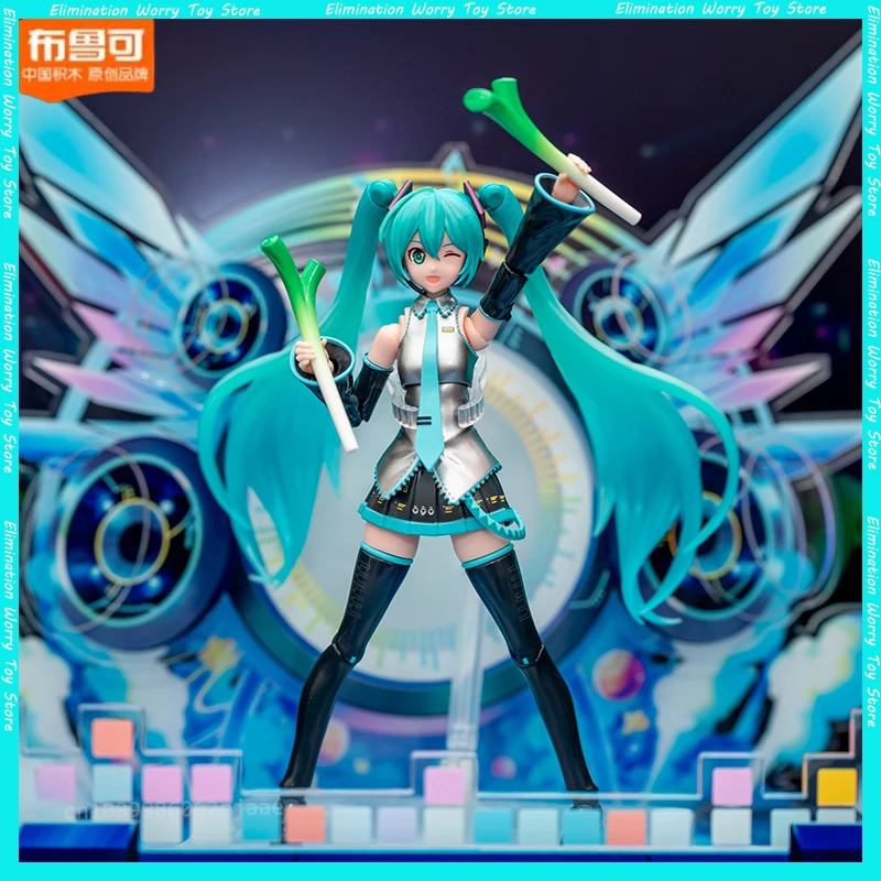 In Stock Blokees Hatsune Miku Miracle Version Anime Figure Vocaloid Action Figure Decortion Grils Christmas Birthday Gifts Toy