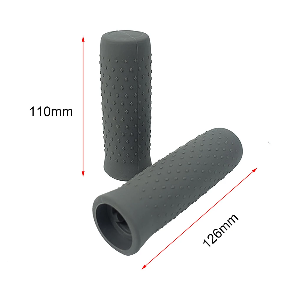 

Handlebar Grip Handle Cover 1 Pair Black E-scooter Accessories Grey Non-slip Grips Shock Absorption For Ninebot MAX G30