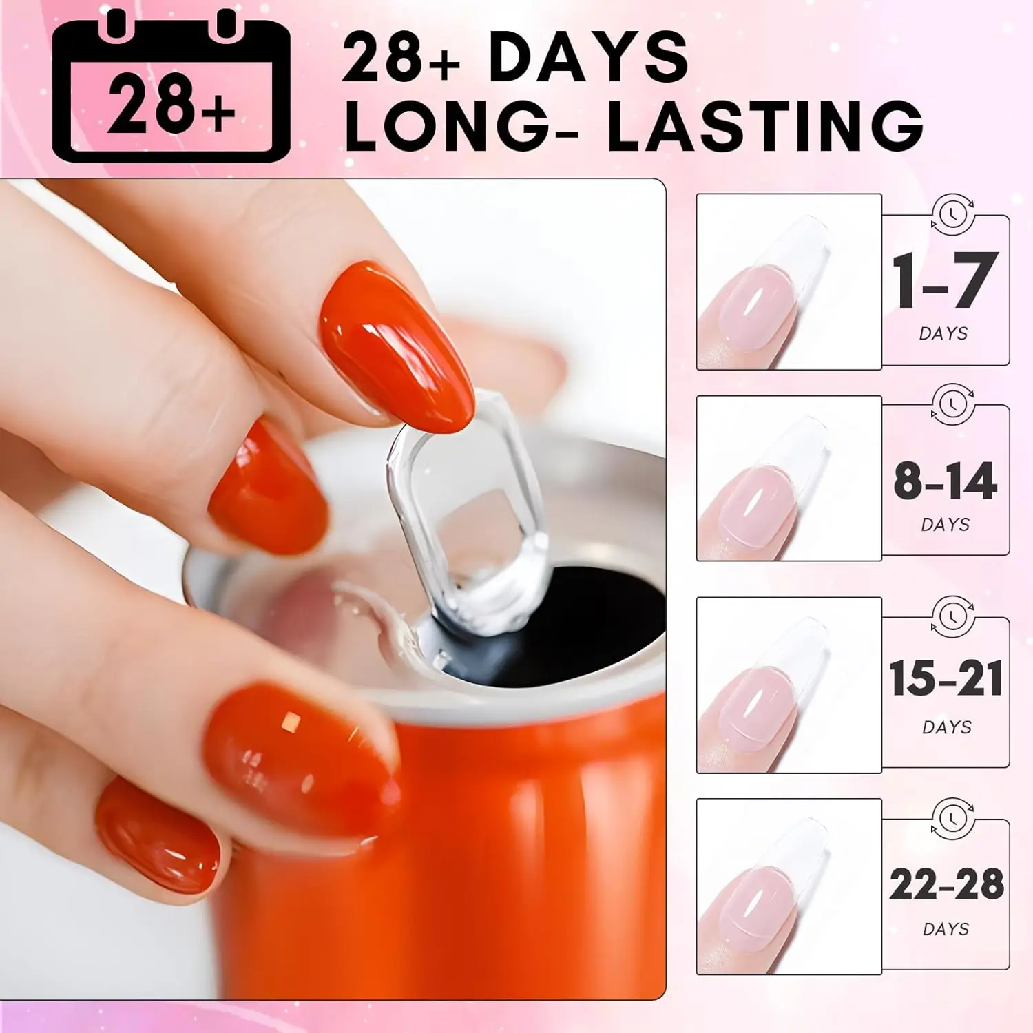 Makart fester Nagel gel kleber für weiche Gel nagels pitzen klare Acryl nagels pitzen fester Gel nagel kleber zum Drücken auf Nägel künstliche Nägel – Detail 14