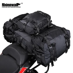 Rhinowalk Motorcycle Motocross Rear Seat Bag 10L/20L/30L Waterproof Tail Saddle Bag Luggage Storage Pack Modification Bale