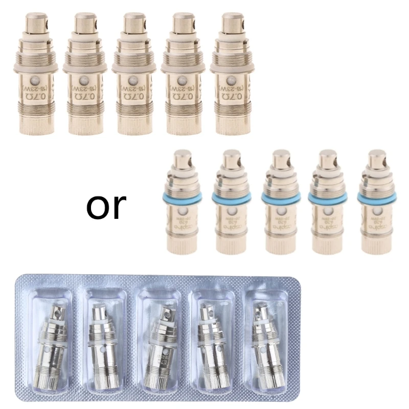 5 Packs Atomizer Coil for Head Replacement Atomizer Miniprotank Quick Adapter for spire 2s Vaporizer 53CF