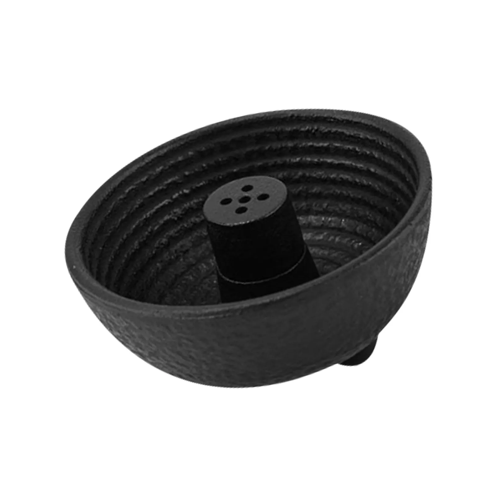 Cast Iron Incense Burner Multi Hole Outdoor Incense Holder Ash Catcher Tray Meditation Ritual Smudging Stand Cast Iron Ash Tray
