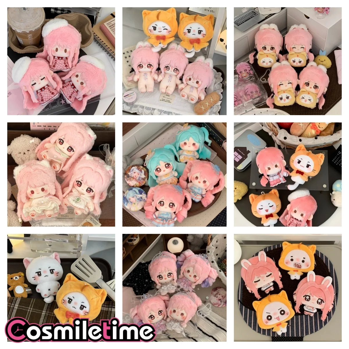 Game Infinity Nikki Plush Doll 10cm Stuffed Dress Up Collection Anime Cosplay Coin Purse Cartoon Figure Desktop Display Decor YZ