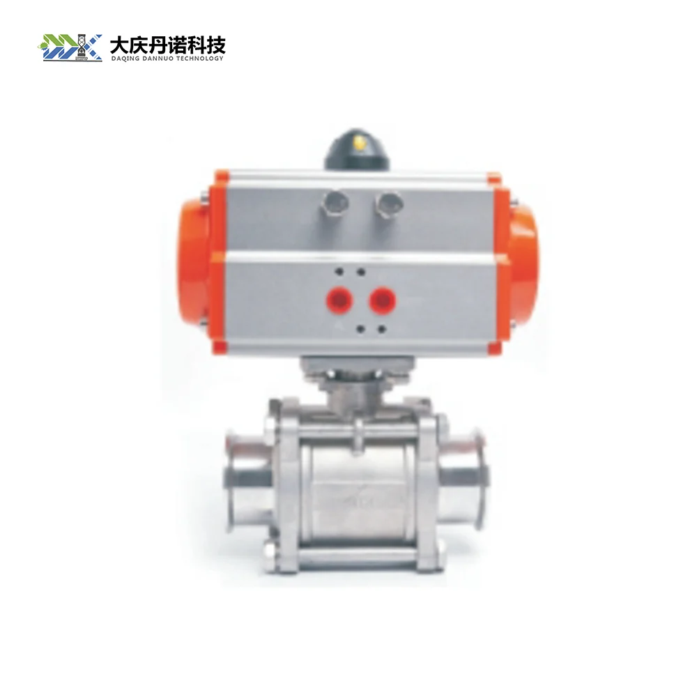 Electric actuator quick joint clamp wire ball valve Stainless steel high temperature steam stop valve