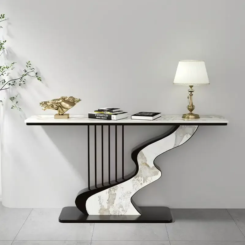 

Premium Unique Console Tables Simple Modern Beauty Minimalist Corner Table Nordic Aesthetic Schreibtisch Living Room Furniture