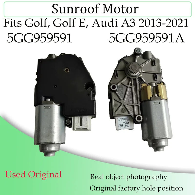 Sunroof Motor 5GG959591 5GG959591A Compatible with VW Golf, Golf E, Audi A3 2013‑2021 Used Original Sun Roof Motor