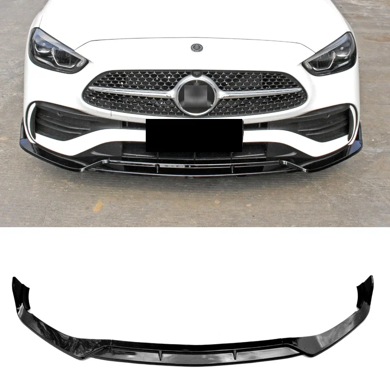 

Glossy Black Splitter for Benz W206 Front Skirts Bumper Spoiler C Class C200 C260 2022 2023 Car Body Kit Accessories