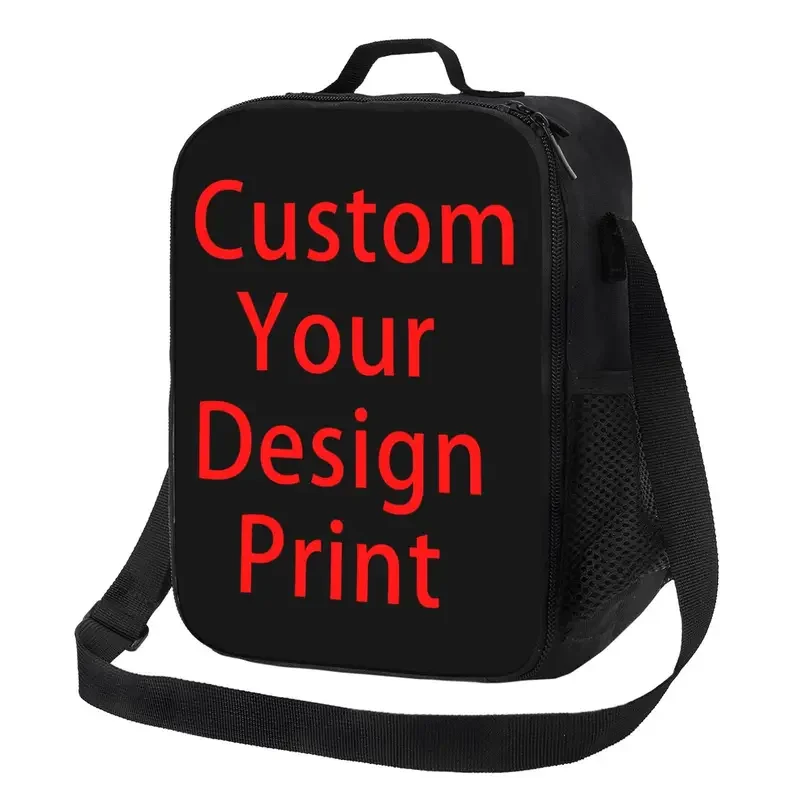 Custom Your Design Resuable Lunch Box Multifunction Customized Logo Printed Thermal Cooler Food Insulated Lunch Bag Office Work