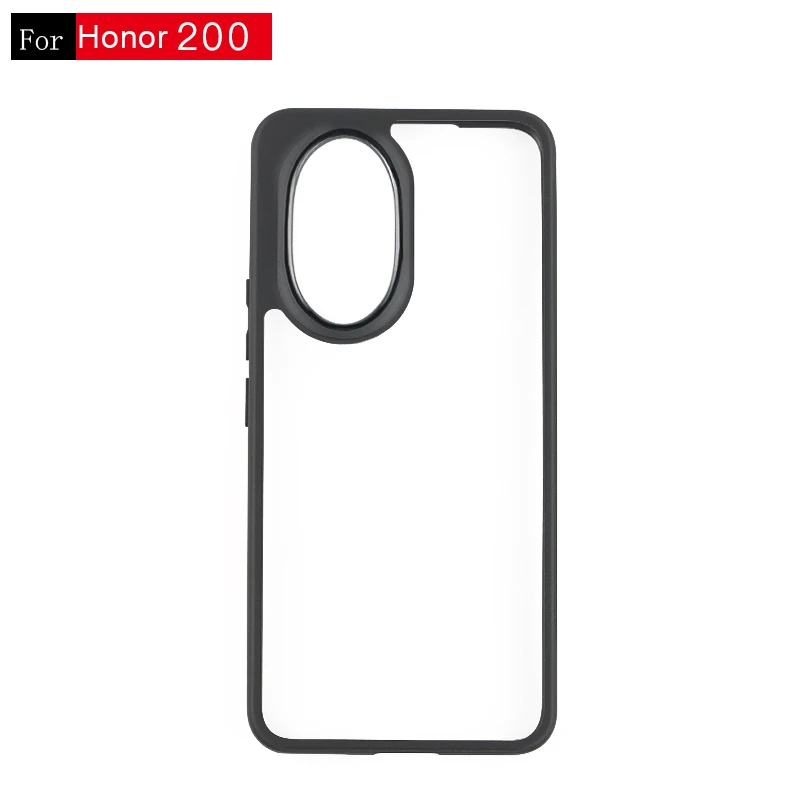 For Honor 200 Case Luxury Silicone Tranperant TPU Cover Honor 200 Pro Case Shockproof Phone Protector Honor 200 Cover