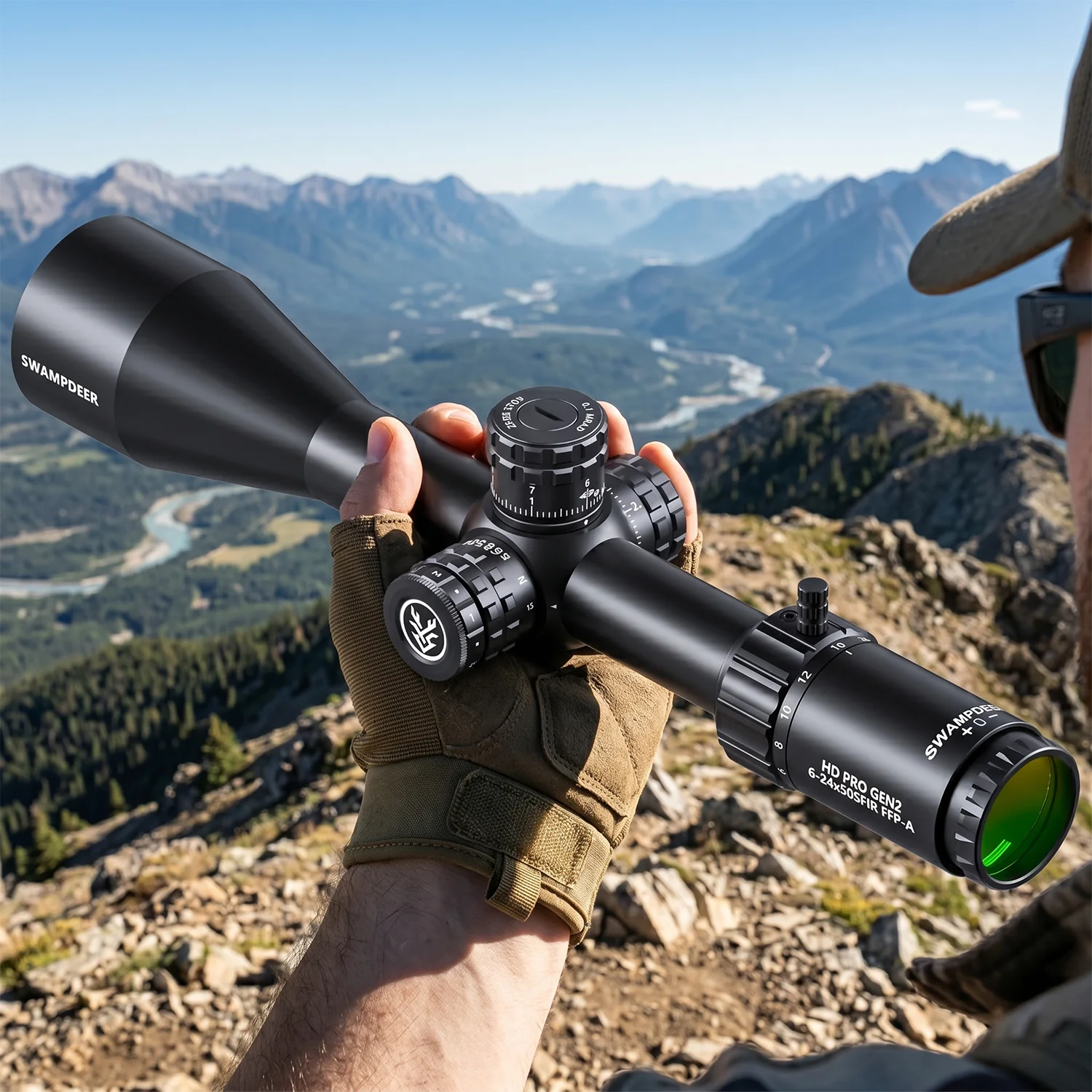 SWAMPDEER HD PRO GEN2 6-24X Riflescope With Illuminated High Definition Telescopic Sight Rifle Scope For Tactical Shooting view 4