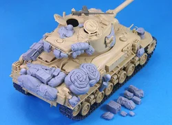 1:35 Scale Die-cast Resin Model Gray Model Not Painted By Hand (not Including Tank)