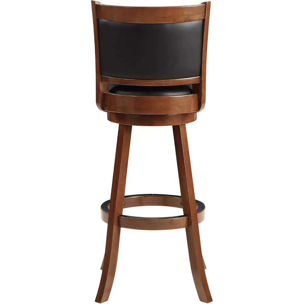 Banco de bar giratório extra alto Augusta, 34 polegadas, 1 pacote, cereja