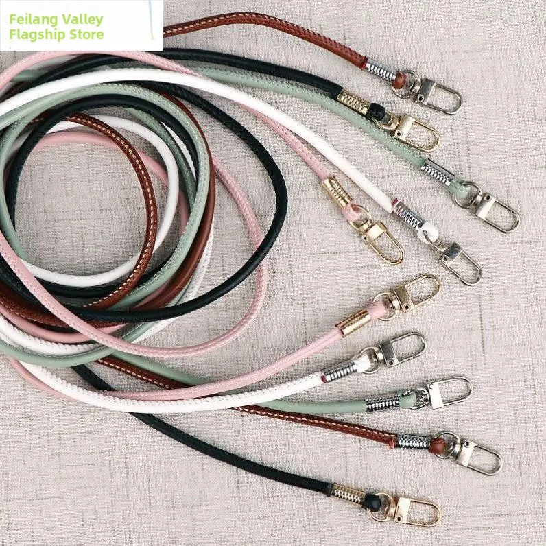 Leather Shoulder Strap Replacement for Handbags Women's Diagonal Crossbody Bag Belt 4mm Thick  Cowhide Strip