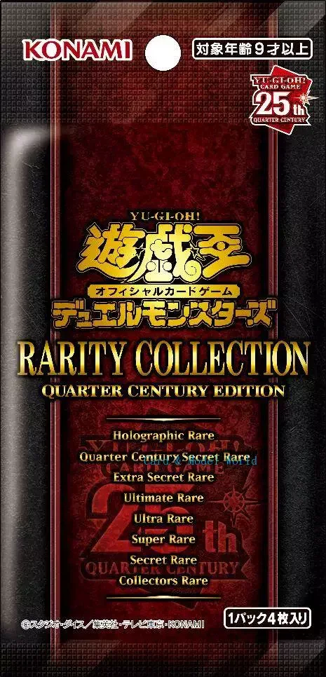 YuGiOh Card RC04 25th Rarity Collection Quarter Century Edition Booster BOX Japanese/Asian English SEALED Original Toy Card