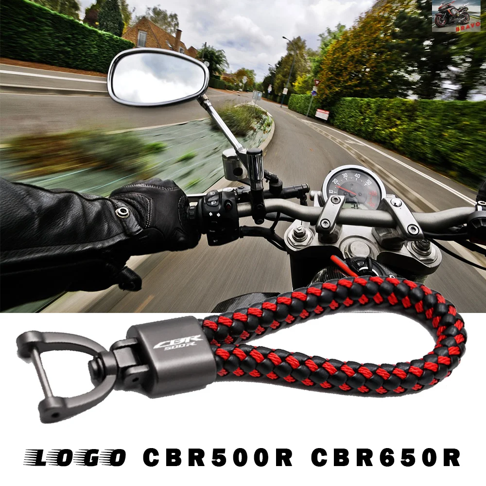 

Логотип для HONDA CBR500R CBR650R CBR 500 650 аксессуары для мотоциклов ручная работа тканый брелок Пользовательский логотип кожаный металлический Брелок детали