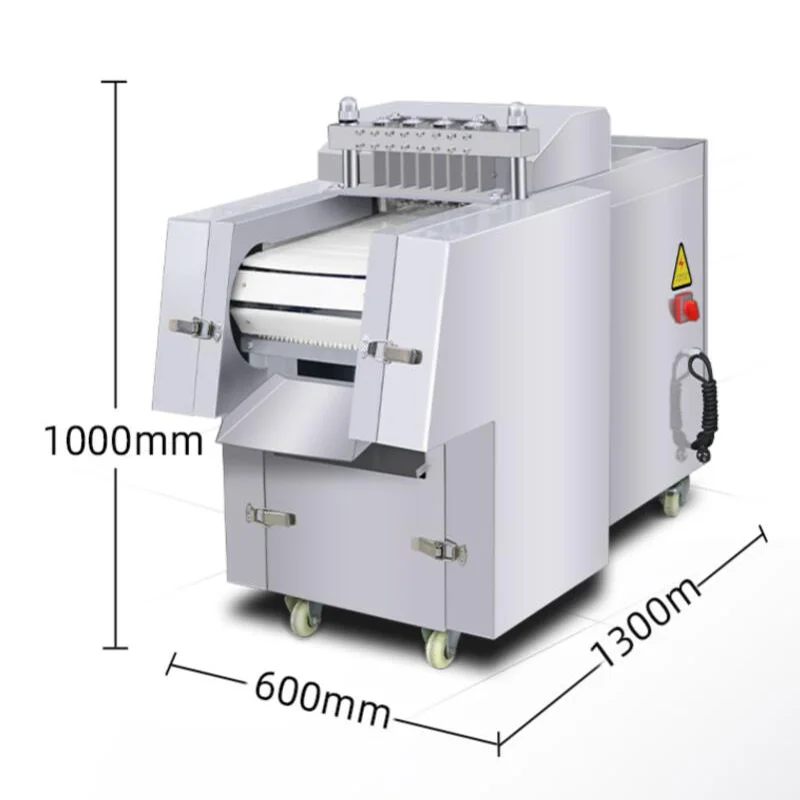 Factory Supply Commercial Automatic Frozen Meat Cube Cutting Machine   High Productivity Stainless Steel Meat Bakery Flour Mill