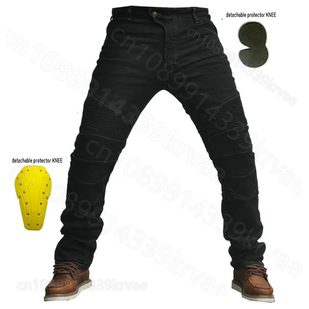 Motorcycle riding pants racing pants straight slim-fit elastic belt protective gear men women off-road knight anti-drop pants
