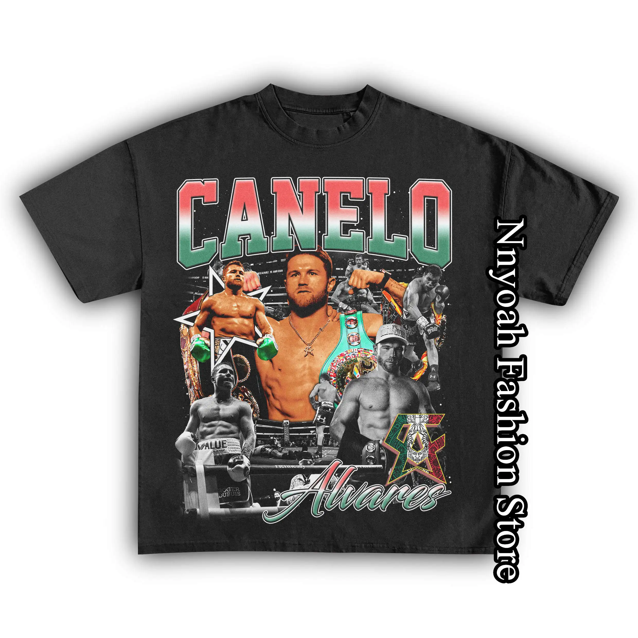 CANELO ÁLVAREZ Cotton T-Shirt Men Women Summer Fashion Tops Tees Kids Vintage Graphic Clothing Daily Casual Stylish Streetwear