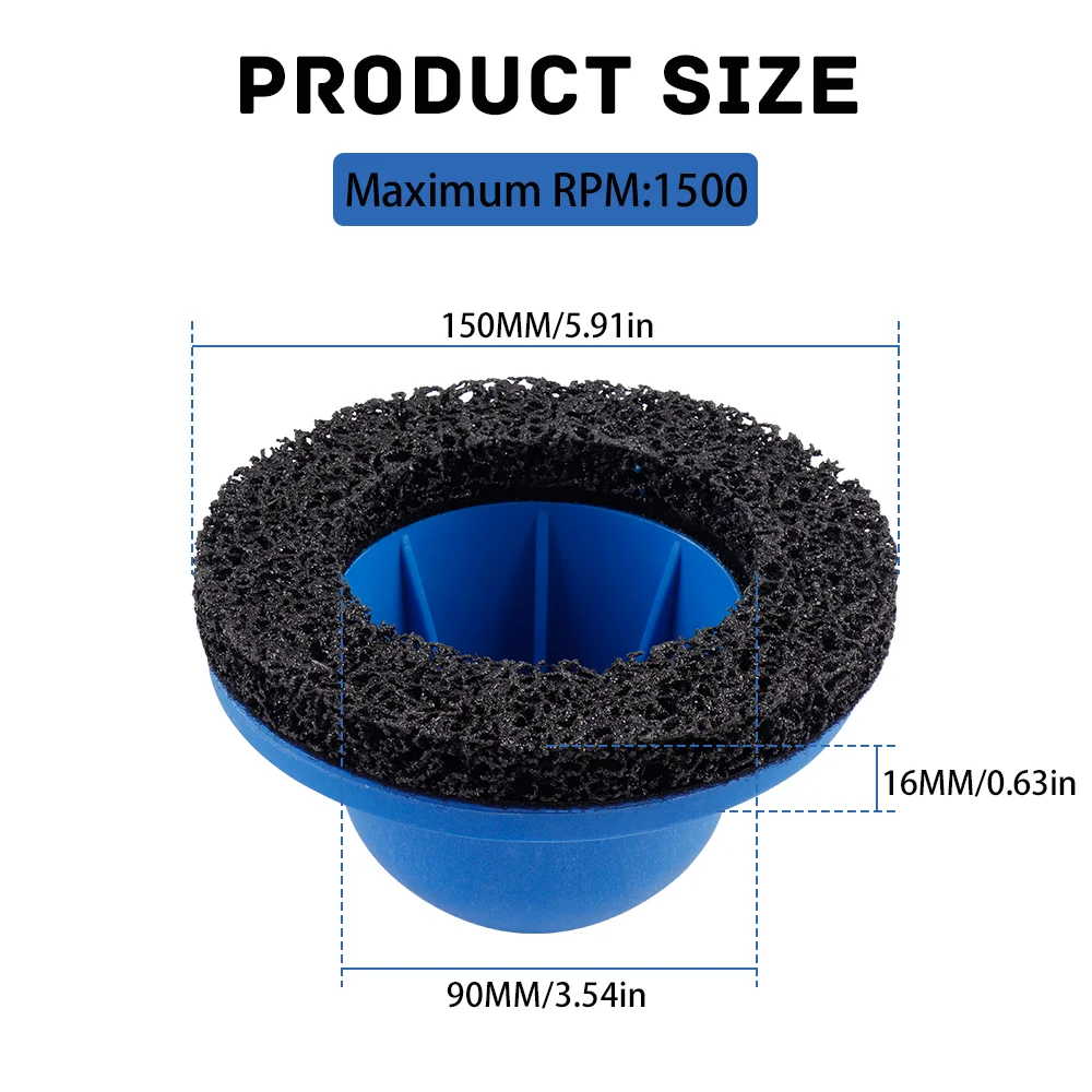 Automotive Wheel Hub Grinder Cleans Rotors And Removes Rust From Automotive Rim/Rotor Surface, For Cordless And Pneumatic Drills