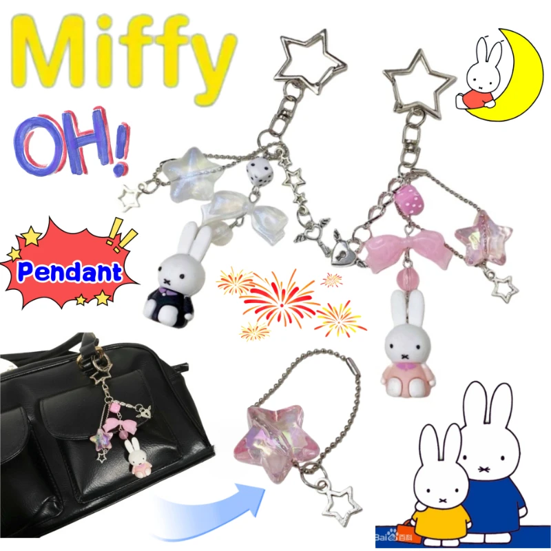 

Miffy Anime merchandise two-dimensional keychain student school bag backpack exquisite decorative pendant exquisite holiday gift