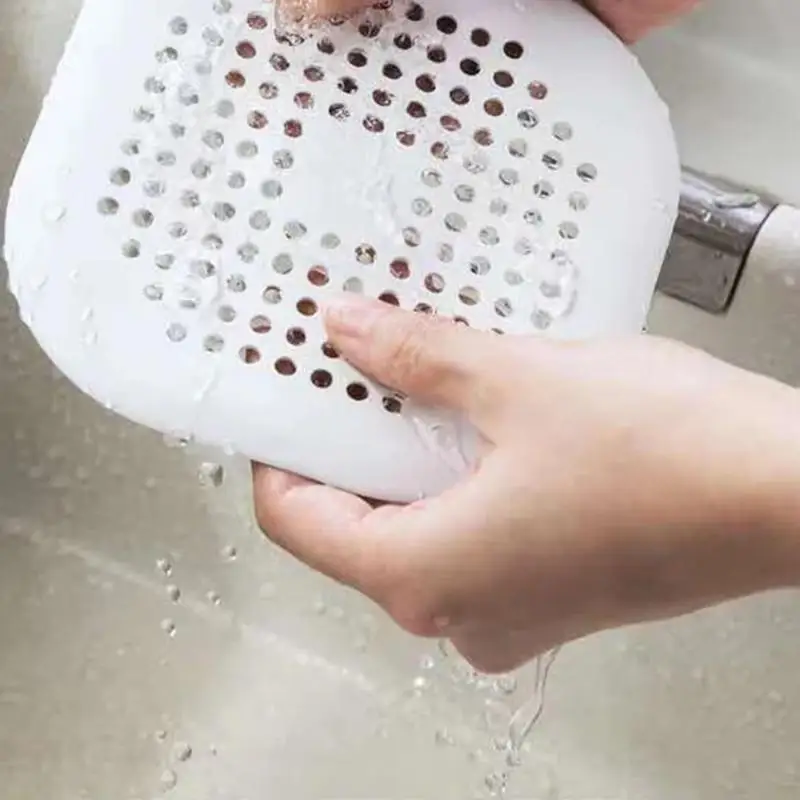 Square Odorless Silicone Drain Mat Absorbent Quick Drying for Kitchen Sink Bathroom Shower Gym Locker Room
