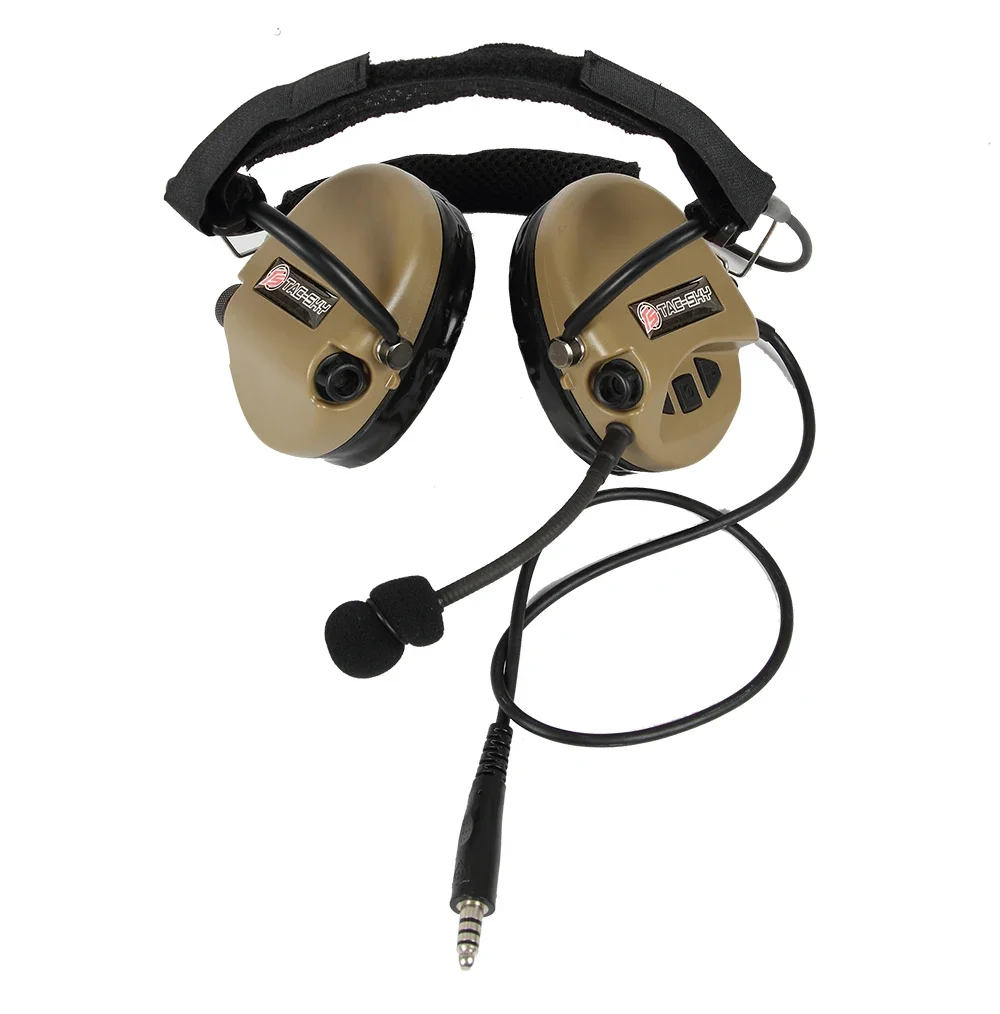 TS TAC-SKY Tactical Headset TCI LIBERATOR II SORDIN Silicone Earmuff Version Noise Reduction Pickup Shooting Headset