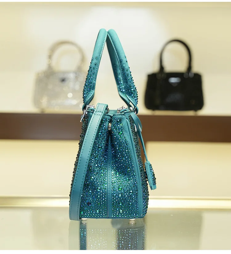 Luxury Brand Women\'s Shoulder Bag Handbag Evening Cosmetic Diamond Inlaid Glitter Y2k Female Wedding Party Banquet Crossbody