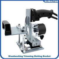 Woodworking Slotting Locator Compact Router Trimming Machine 2 in 1 Invisible Fastener Punch Bracket for Wardrobe Cupboard Pane