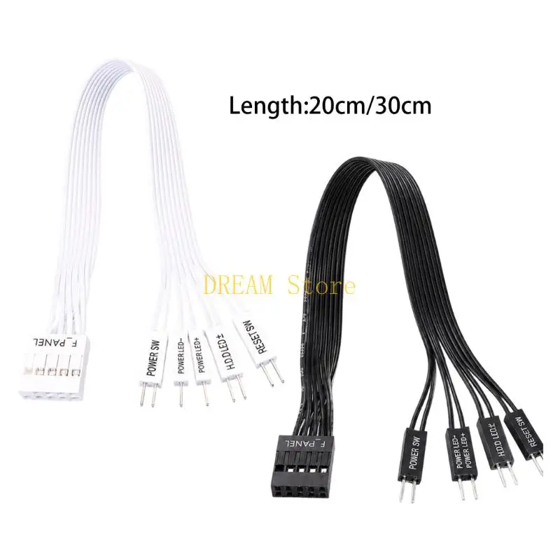 F_PANEL Split 2 Pin Power and LED Wiring Cable for Desktop Case Use Best Sale