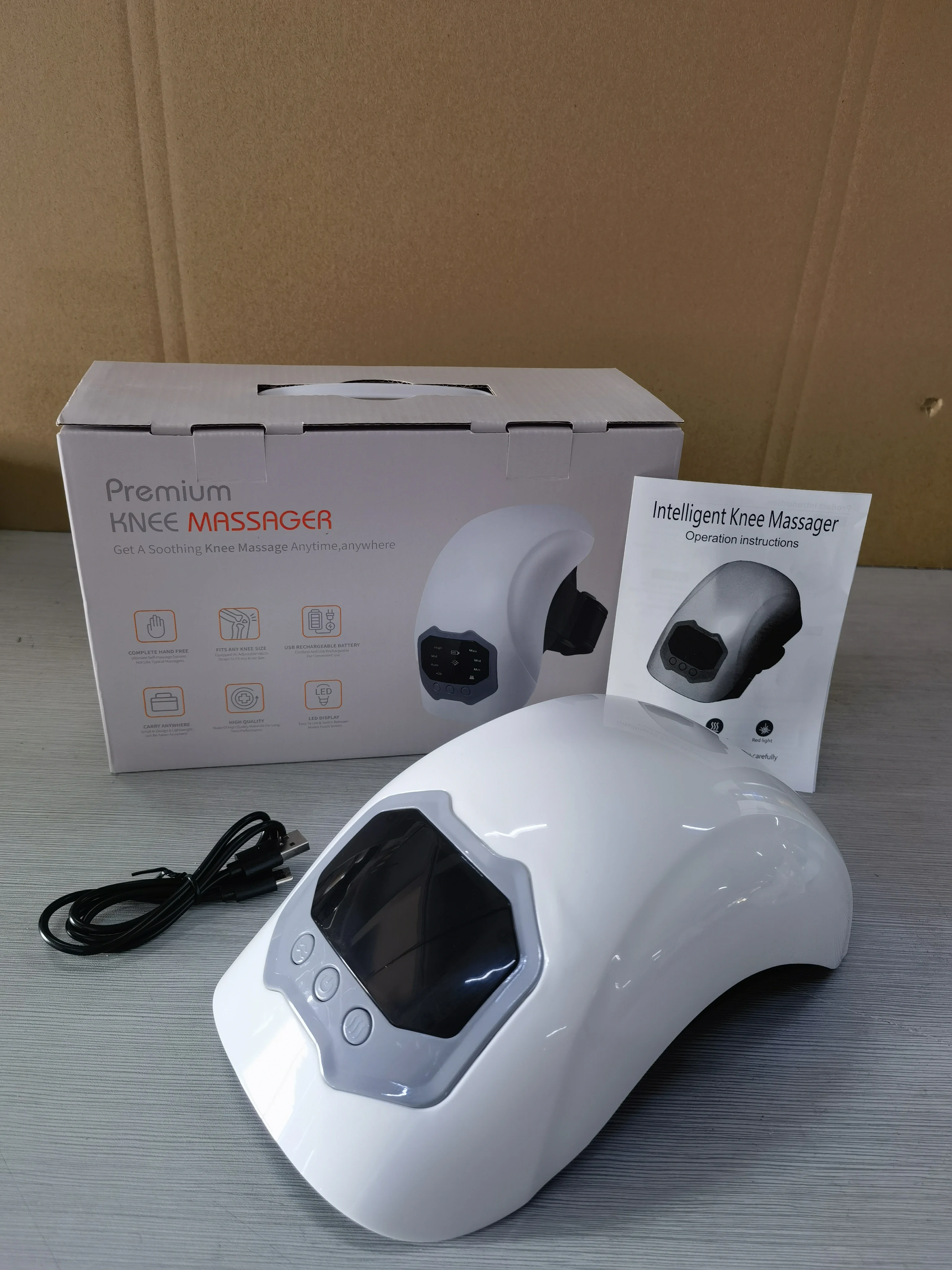 

Smart Knee Massager Wireless Electric Heating Red Light Therapy Airbag Wrap Knee Massager Hot Compress High Vibration Massager