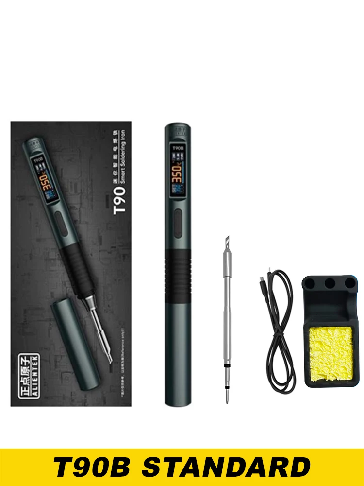 ALIENTEK T90 Smart Lötkolben 140 W Tragbare Digital Display Automatische Schlaf PCB Präzision Lötkolben Reparatur Tool Kit