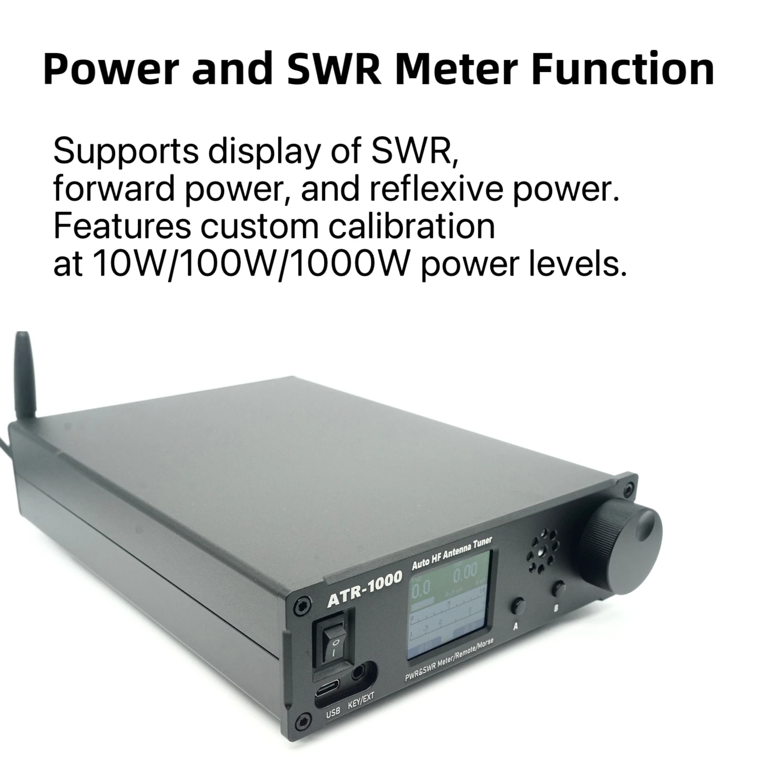 ATR1000 1000W 1.8-30MHz Automatic Antenna Tuner HF Shortwave Radio Tuner Supports WIFI Remote Control For YAESU ICOM